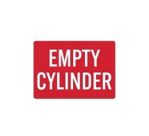 Empty Cylinder Magnetic Sign (Non Reflective)