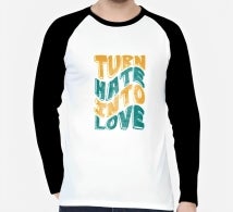 Men's Printed long Sleeves Raglan T-Shirt