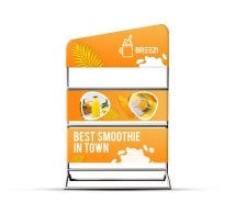 Portable Display with Shelves