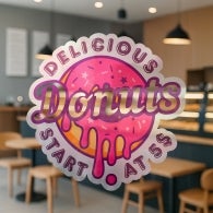 Die-Cut Frosted Decals