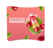 Curved Pillow Case Tension Fabric Backdrop