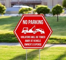 Hexagonal Yard Signs