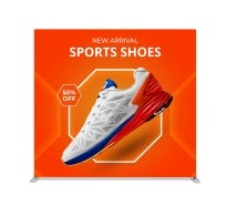 Straight Pillow Case Tension Fabric Backdrop