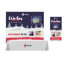 10 Ft x 8 Ft Backdrop Display Package