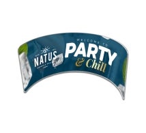 Exhibit Backdrop 10 ft - Semi Circle