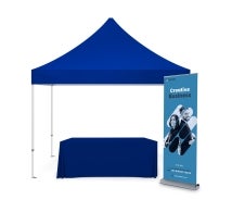 Portable Canopy Tent with Rollup Stand & Table Cover