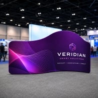 Tension Fabric Display Backdrop - Wave Shaped