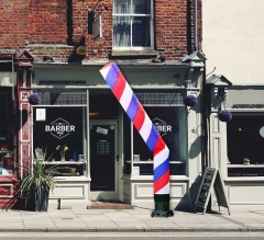 Barber Pole (Red, White, Blue) Inflatable Tube