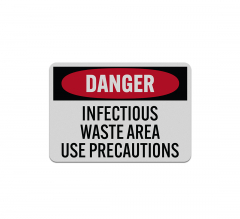 OSHA Infectious Waste Aluminum Sign (Reflective)