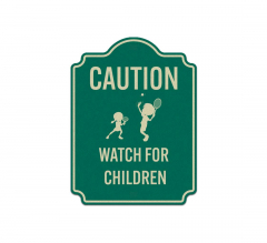 Caution Watch for Children Aluminum Sign (Reflective)