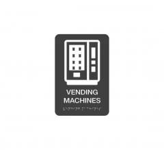 ADA Vending Machines Braille Sign