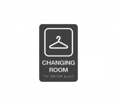 ADA Changing Room Braille Sign