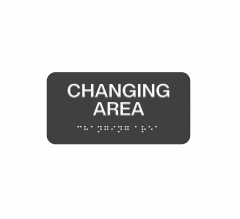 Changing Area Braille Sign