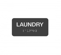 ADA Laundry Braille Sign