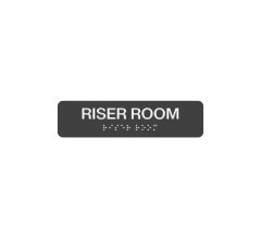 Riser Room Braille Sign