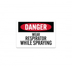 OSHA Wear Respirator Decal (Non Reflective)