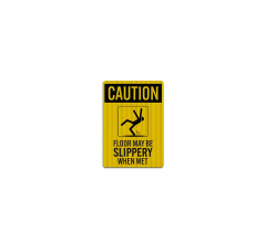 Floor May Be Slippery When Wet Decal (EGR Reflective)