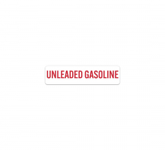 Unleaded Gasoline Decal (Non Reflective)