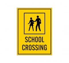 School Crossing Corflute Sign (Non Reflective)