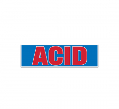 Acid Magnetic Sign (Non Reflective)