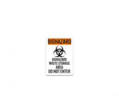 Biohazard Warning Decal (Non Reflective)