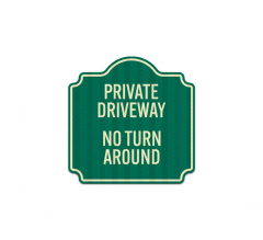 Private Driveway Graphic Aluminum Sign (HIP Reflective)