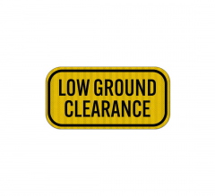 Railroad Warning Low Ground Clearance Aluminum Sign (EGR Reflective)