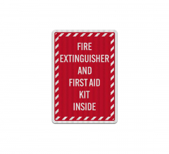 Fire Extinguisher & First Aid Decal (EGR Reflective)