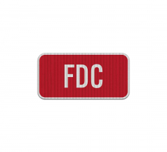 FDC Fire Department Connection Aluminum Sign (HIP Reflective)