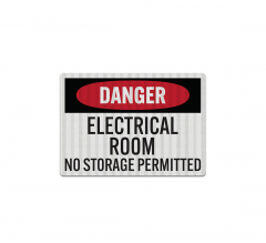 OSHA Danger Electrical Room Decal (EGR Reflective)