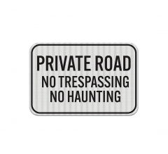 No Trespassing Or Hunting Aluminum Sign (EGR Reflective)