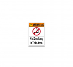 No Smoking In This Area Decal (Non Reflective)