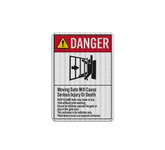 ANSI Danger Aluminum Sign (EGR Reflective)