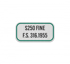 Florida Handicap Parking Aluminum Sign (EGR Reflective)