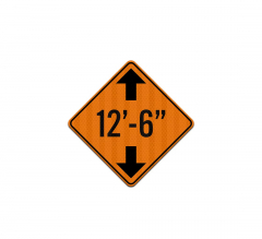 Low Clearance Height Aluminum Sign (HIP Reflective)