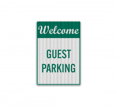 Welcome Guest Parking Decal (EGR Reflective)