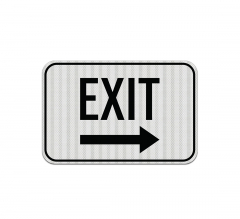 Exit Road Aluminum Sign (EGR Reflective)