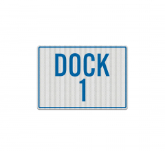 Dock Number Decal (EGR Reflective)