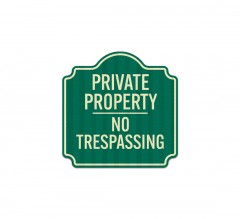 No Trespassing Aluminum Sign (HIP Reflective)