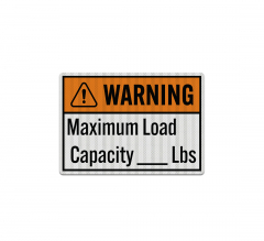 ANSI Maximum Load Capacity Decal (EGR Reflective)