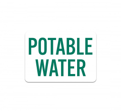 Potable Water Decal (Non Reflective)