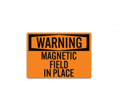 Pacemaker Magnetic Field Decal (Non Reflective)