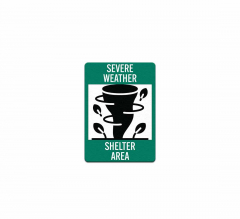 Fire & Emergency Severe Weather Shelter Area Decal (Non Reflective)