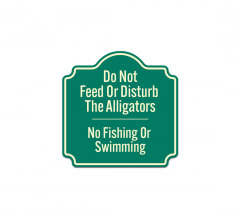 No Fishing Or Swimming Aluminum Sign (Non Reflective)