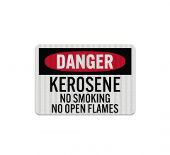 Kerosene No Smoking Open Flames Decal (EGR Reflective)