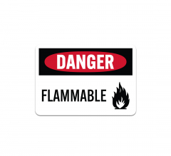 Danger Flammable Decal (Non Reflective)