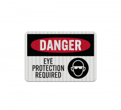 PPE Eye Protection Required Aluminum Sign (EGR Reflective)