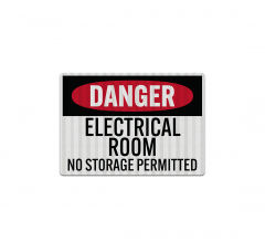 Electrical Room No Storage Decal (EGR Reflective)