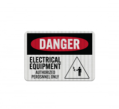 OSHA Authorized Personnel Only Aluminum Sign (EGR Reflective)