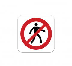 Pedestrian Symbol Aluminum Sign (Non Reflective)